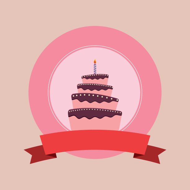 快乐的生日蛋糕图片下载