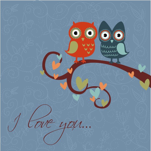 猫头鹰一起darkblue图片下载