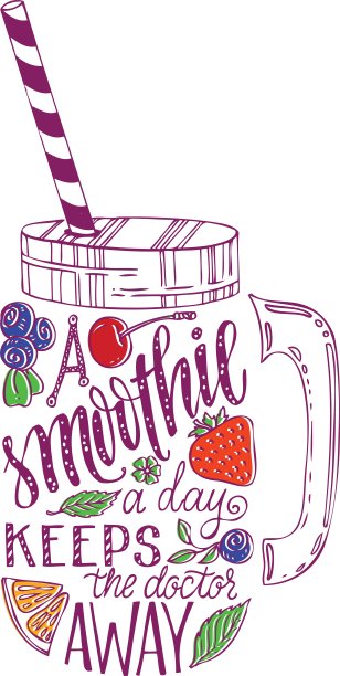 刻字在冰沙梅森罐子剪影图片下载