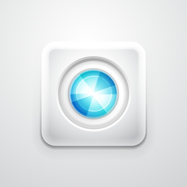 在白色方形上抽象彩色的圆圈图片下载