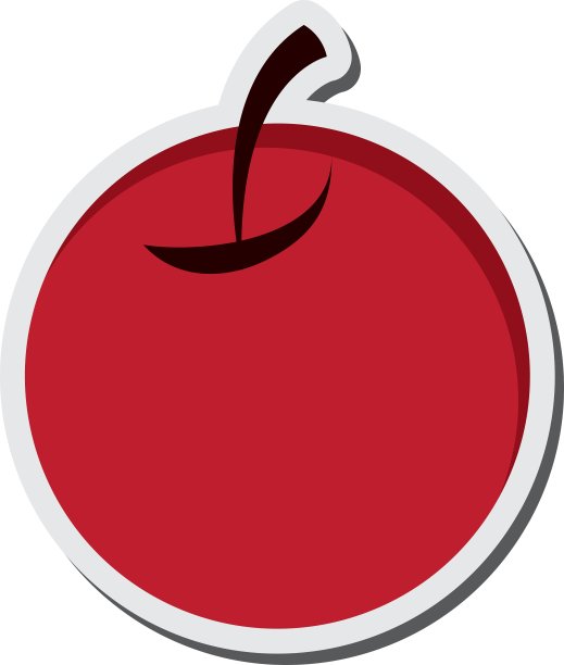 单一的樱桃图标图片下载