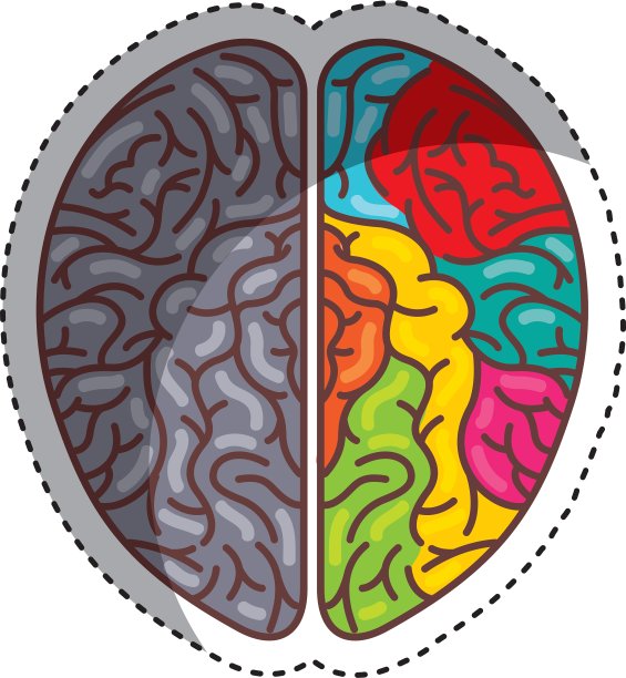 人脑器官分离图标图片下载