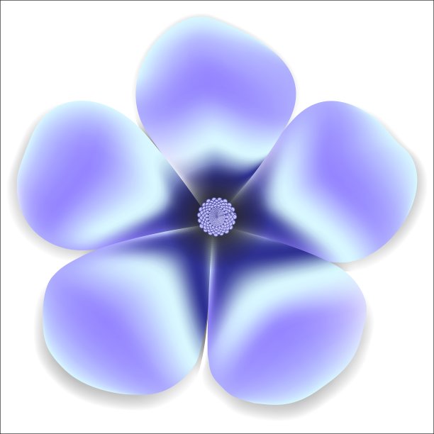 蓝色温柔花自然图片下载