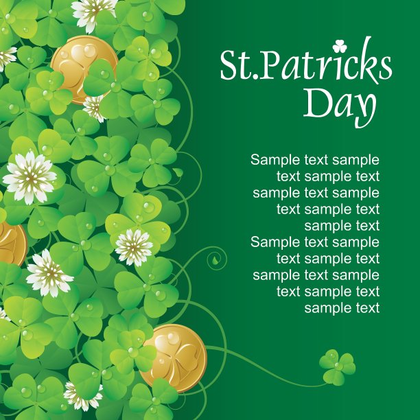 三叶草和金币图片下载