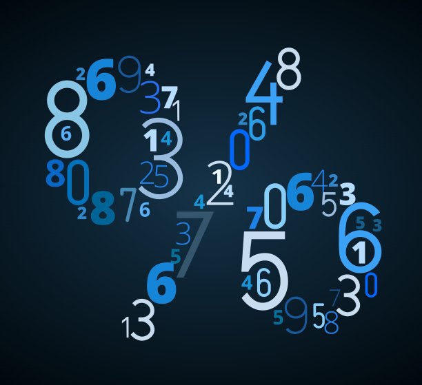 数字符号字体图片下载