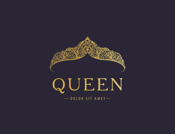 抽象豪华皇家黄金公司标志图标图片下载