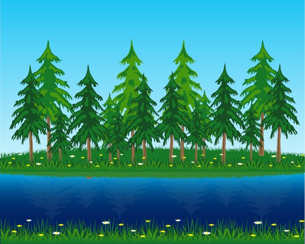 原始河畔木图片下载