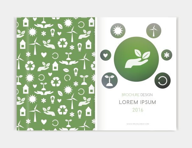 生态背景手册手册封面设计图片下载