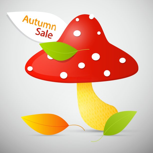 秋季促销主题-彩色的鹅膏图片下载