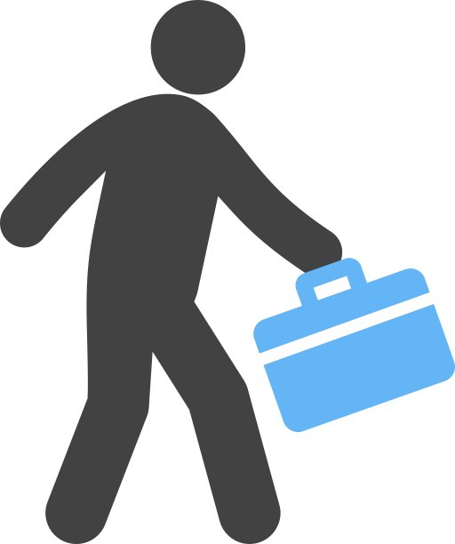 走路公文包图片下载