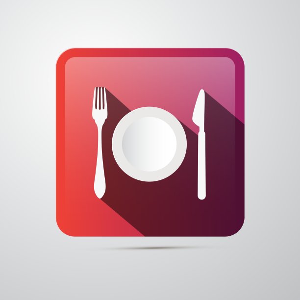 吃图标叉盘和刀图片下载