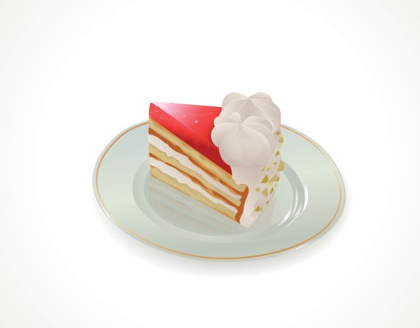 盘子上的蛋糕图片下载