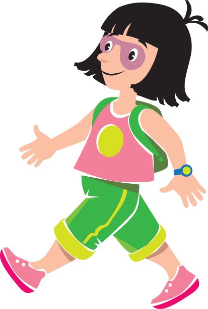 有趣的背包女孩乘客图片下载