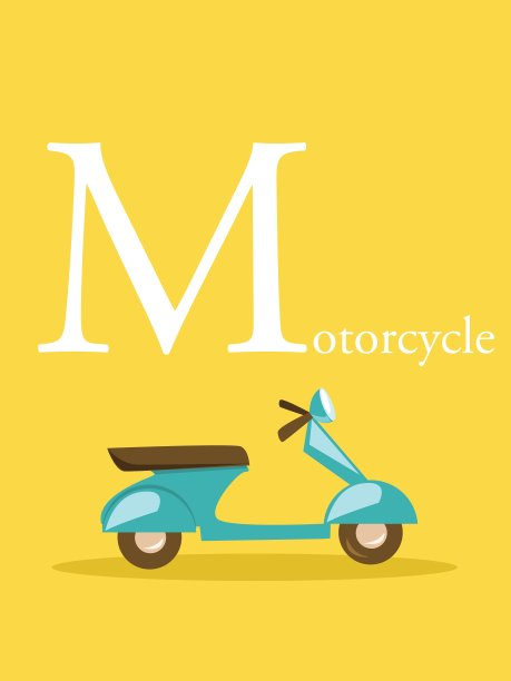 彩色字母卡片图片下载