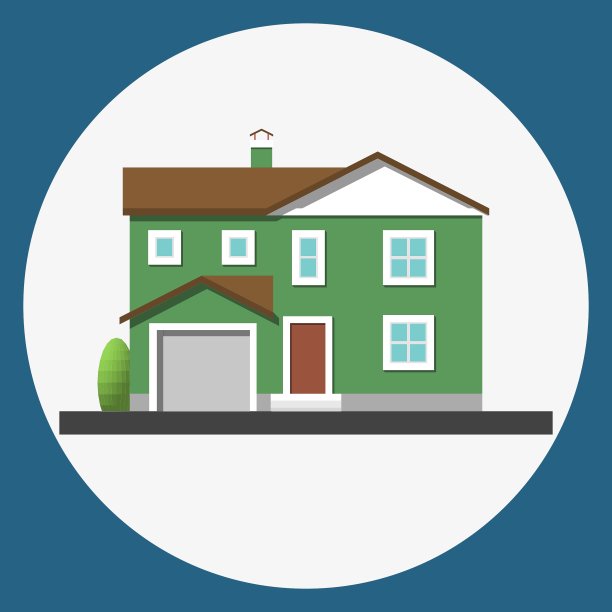 家居楼宇平面图标图片下载