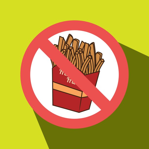 薯条、快餐不健康被禁止图片下载