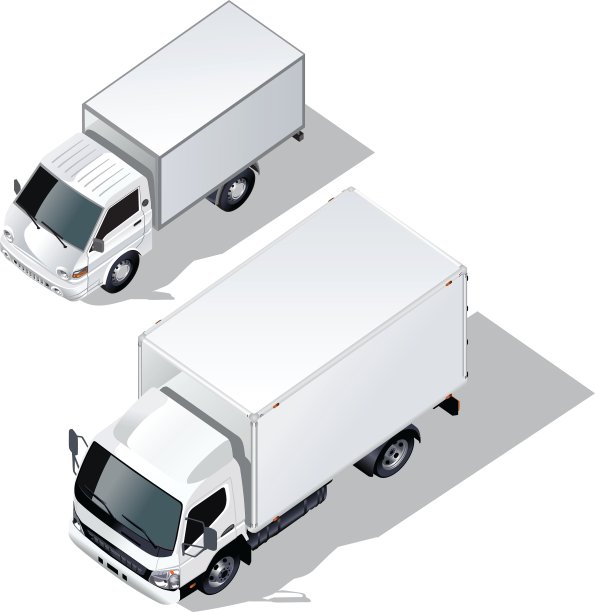运货卡车设置图片下载