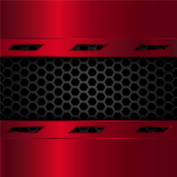 黑色和红色的金属背景图片下载