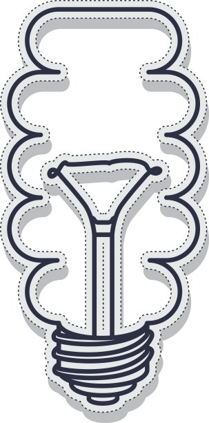 灯泡灯隔离图标图片下载