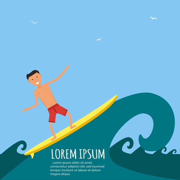 男冲浪者在海上的波浪上冲浪图片下载