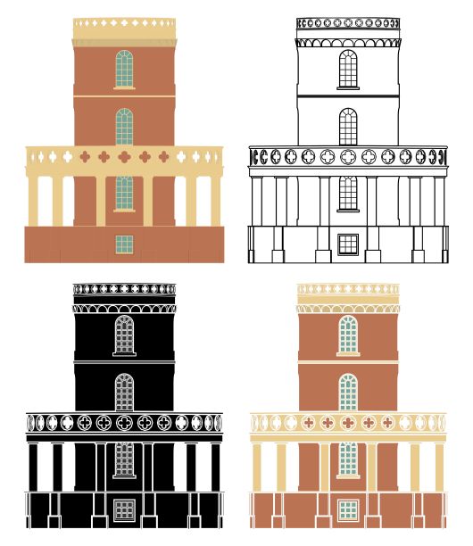 塔拉斯孔城堡的正面视图图片下载