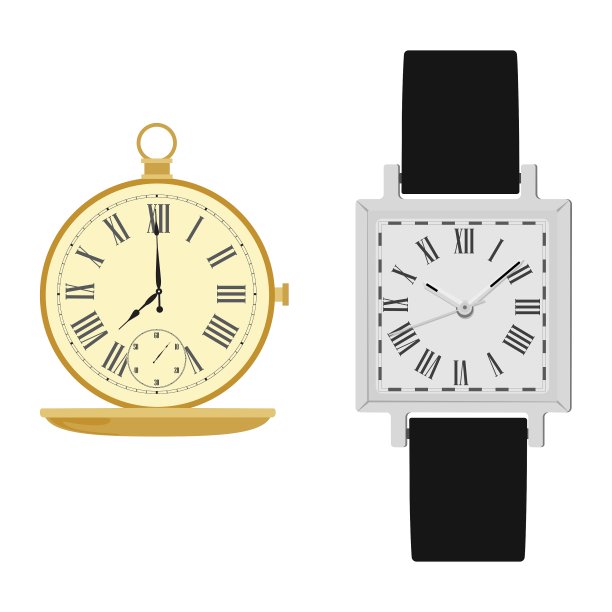 手表和怀表图片下载