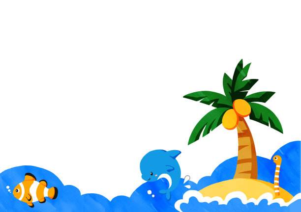 棕榈树背景材料插图图片下载