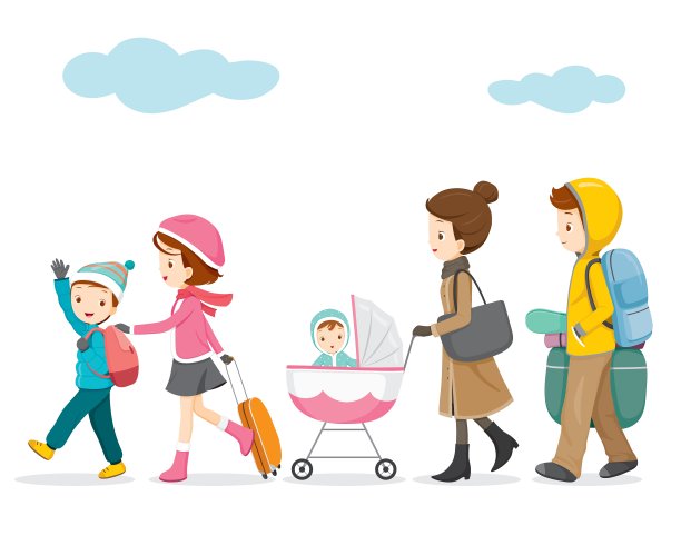 家庭徒步旅行图片下载