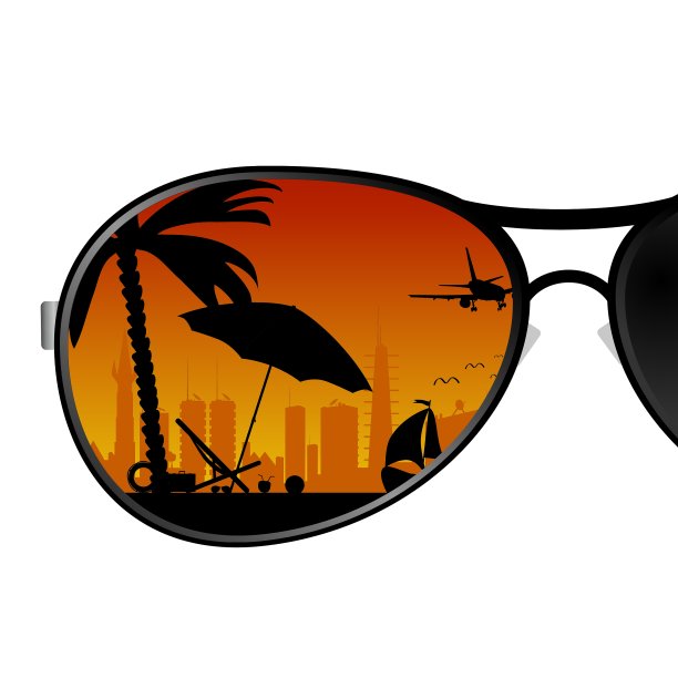 沙滩颜色的太阳镜图片下载