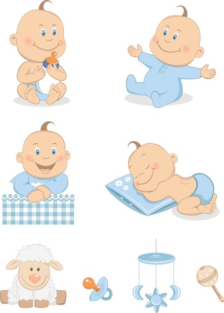 有玩具的小男孩图片下载