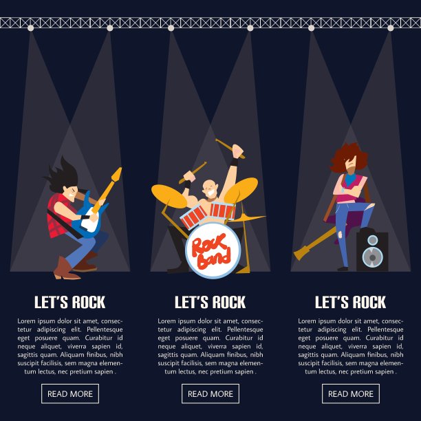 摇滚乐队音乐组图片下载