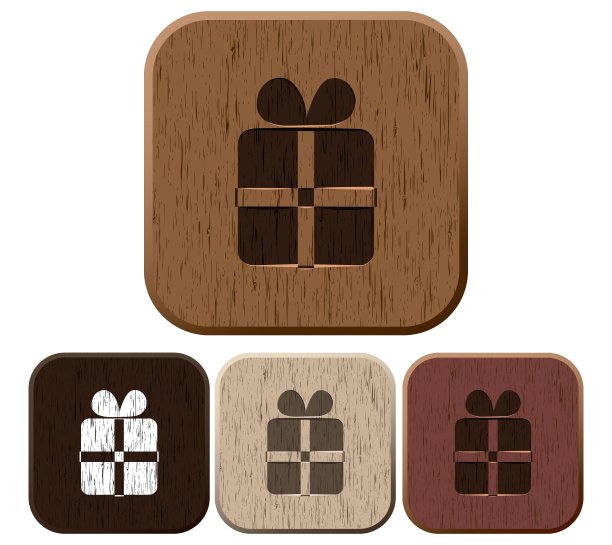 一套礼品盒图标图片下载