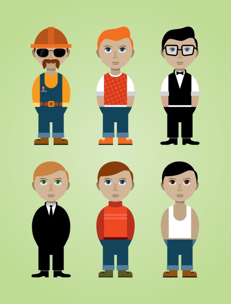 6个工人图片下载