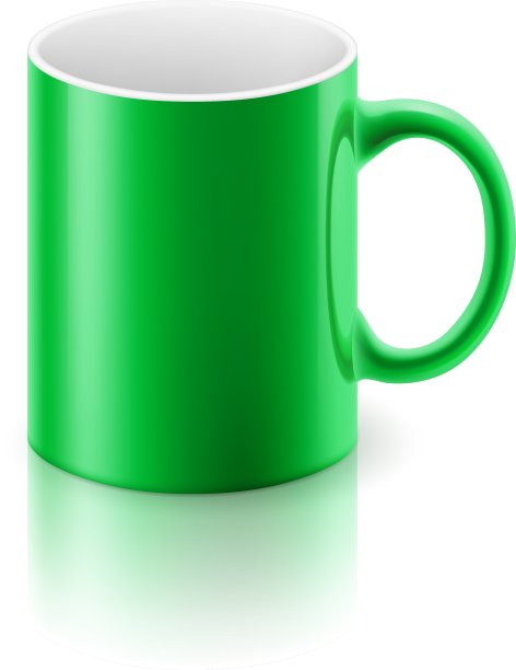 绿色的杯子图片下载
