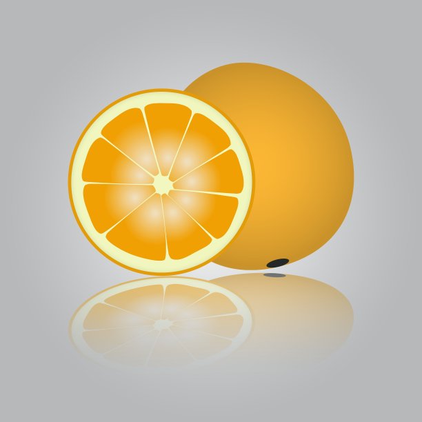 色彩鲜艳的橙色eps10图片下载