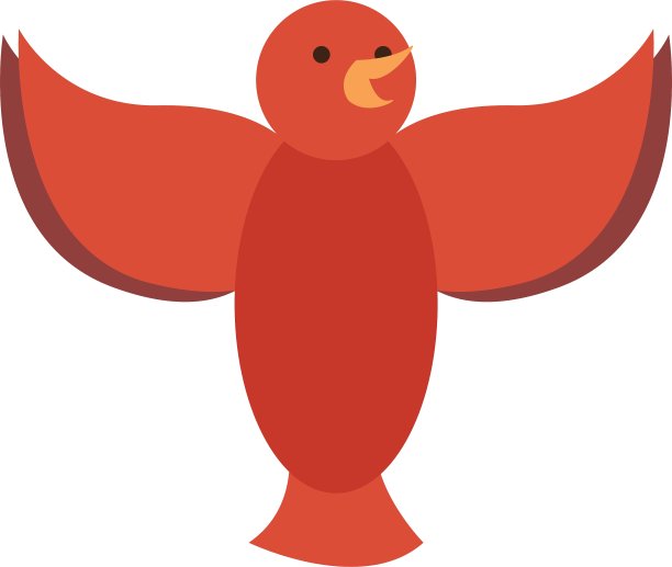 可爱的鸟动物隔离图片下载