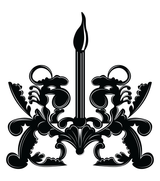 古典巴洛克风格壁灯图片下载