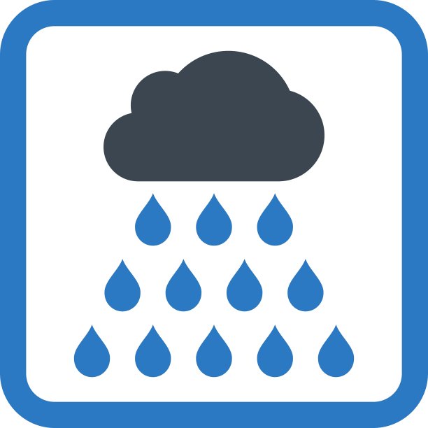 雨云平面图标图片下载