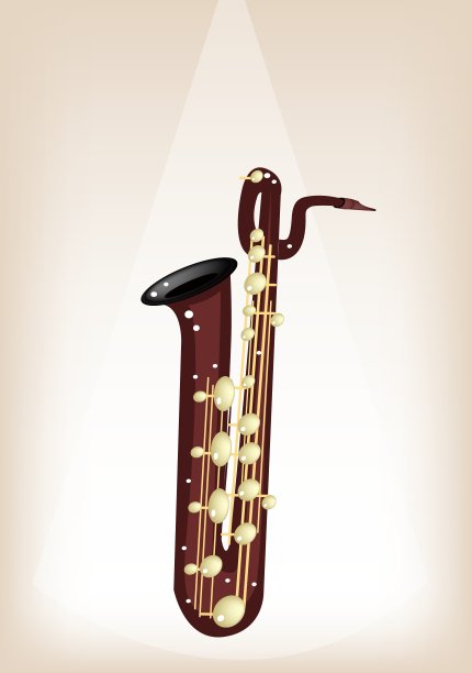 舞台背景上的音乐中音萨克斯图片下载