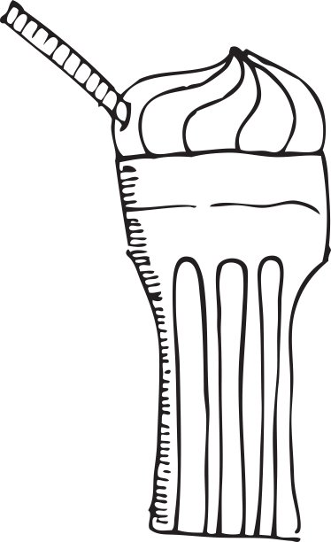 奶昔美味孤立的图标图片下载