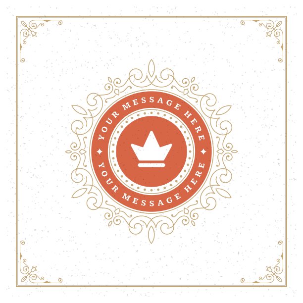 皇家标志设计模板繁荣图片下载