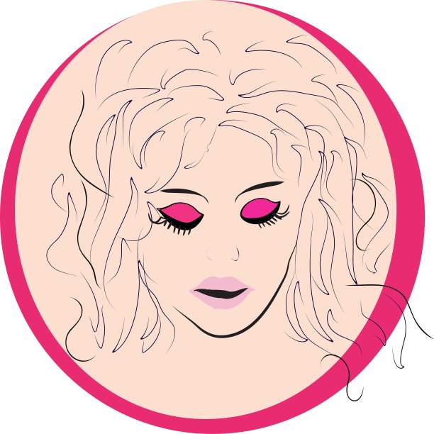 标志发型卡供美容院使用图片下载