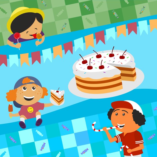 生日和糖果图片下载