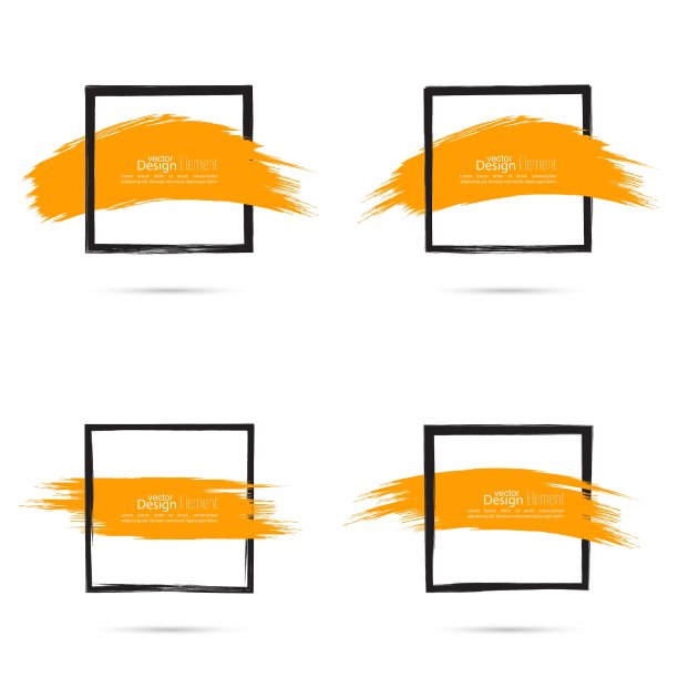 抽象背景与方形横幅图片下载