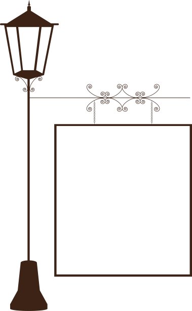 隔离卡与灯设计图片下载