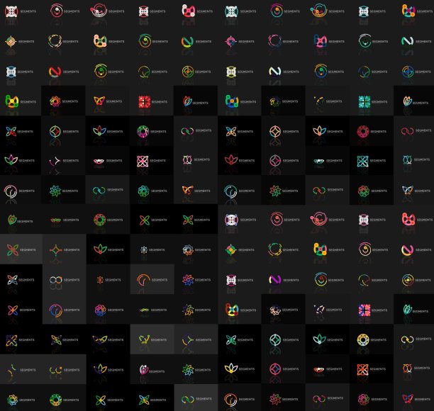 大量的抽象标志集合图片下载