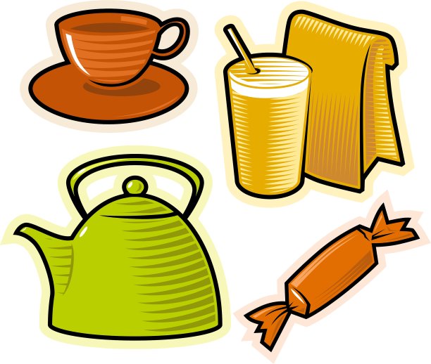 物品，饮料和糖果图片下载