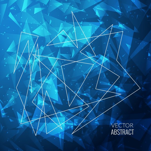 三维抽象业务背景与三角形图片下载