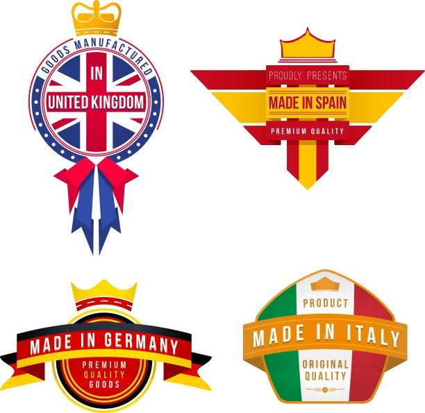 一套英国、德国、西班牙、意大利制造图片下载