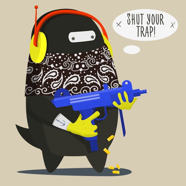 很酷的拿着枪的怪物图片下载